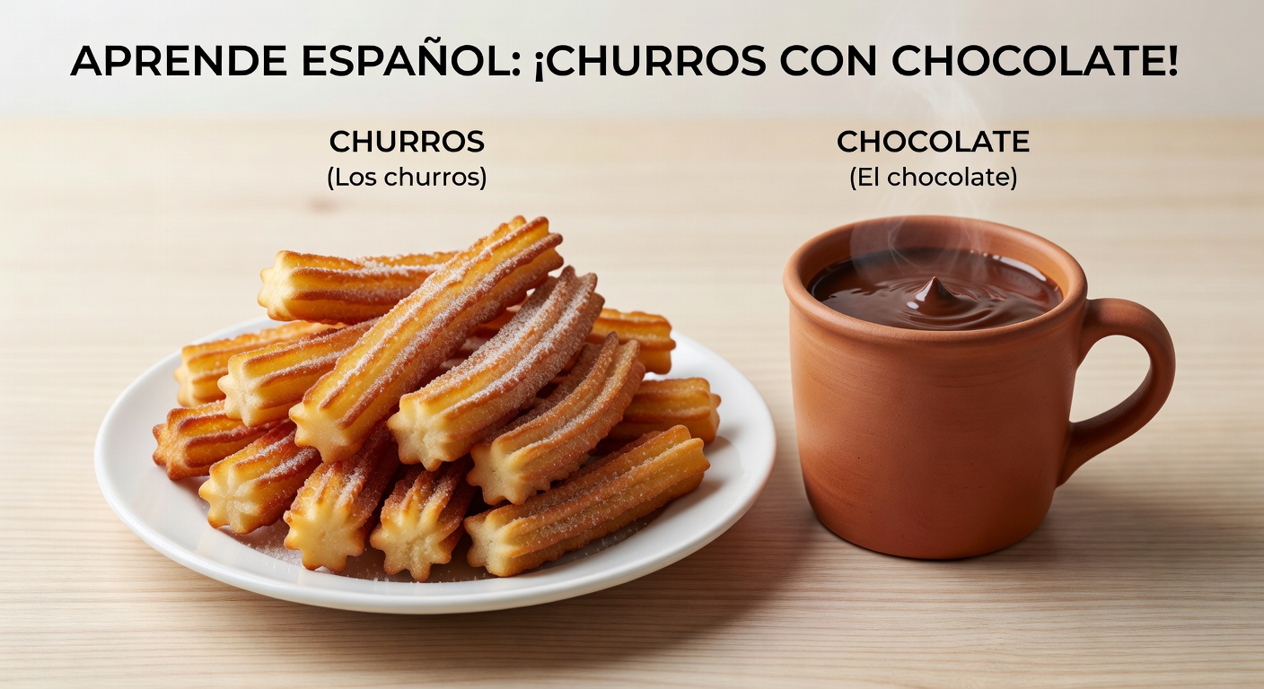 Churros con chocolate