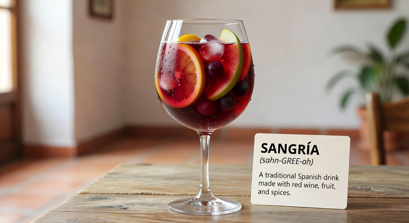 Copa de sangría española